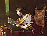 Carlo Dolci St Catherine Reading a Book painting